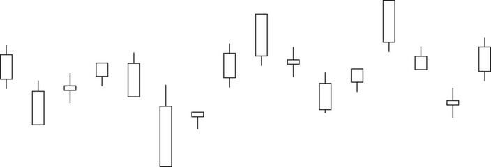 chart pattern candle stick outline.svg