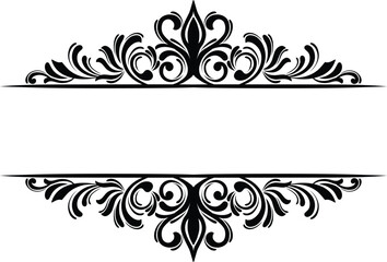 Border Ornament Wedding Vintage Floral Vector Collection