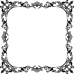 Border Ornament Wedding Vintage Floral Vector Collection