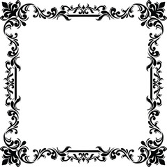 Border Ornament Wedding Vintage Floral Vector Collection