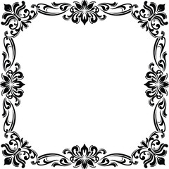 Border Ornament Wedding Vintage Floral Vector Collection