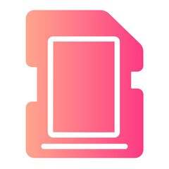 sd card gradient icon