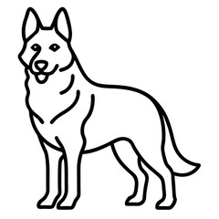 vector illustration of a dog