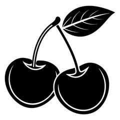 vector illustration of cherries
