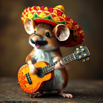 La souris mariachi. Une petite s&eacute;r&eacute;nade mexicaine.
