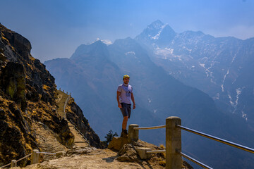 Alpinista en el Everest Base Trek