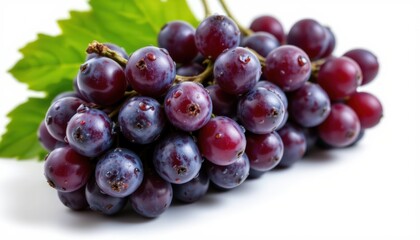 Fototapeta premium Fresh organic grapes farm market food photography natural setting close-up view healthy snack ideas