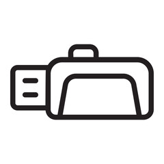 usb drive line icon