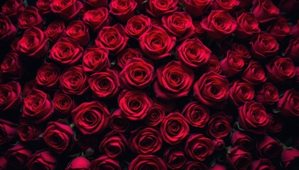 Vibrant celebration of roses floral arrangement indoor setting romantic atmosphere close-up view beauty and love