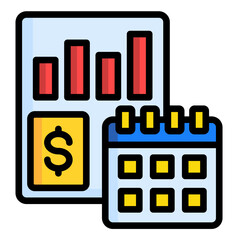 Financial Planning  Icon Element For Design