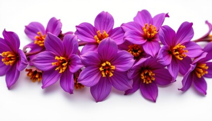 Vibrant purple flowers blooming studio setting high-quality image natural beauty close-up view floral art