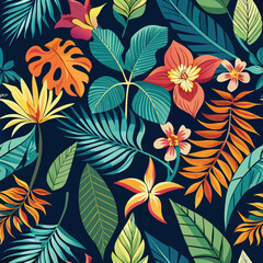 Fototapeta premium seamless floral pattern