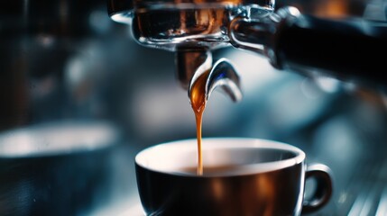 Espresso Perfection: A Moment of Coffee Bliss