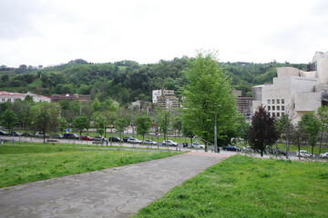 Architecture in the city of Bilbao, Spain