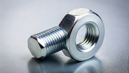 A bolt washer with a nut in the center, industrial, mechanism,  industrial, mechanism