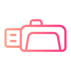 usb drive gradient icon