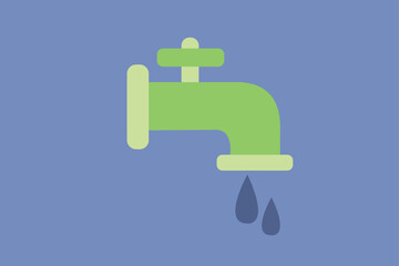 Save water. Ecology Vector Symbol Illustration.