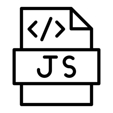Javascript Vector Line Icon Design
