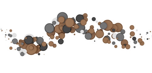 Confetti, paper triangle on the floor, fancy, colorful, celebration party