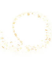Galactic Christmas Descent: Enthralling 3D Illustration of Falling Holiday Stars from the Cosmos