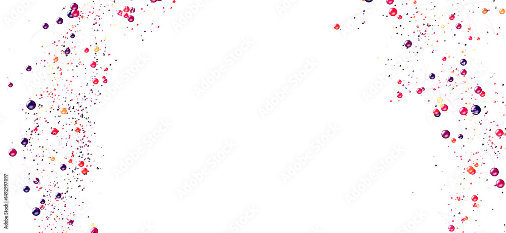 Poster Abstract background with colorful particles and connecting lines. Perfect for technology, science, or network concepts.