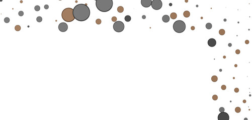 Multicolored paper confetti on transparent background. Realistic confetti flying. Colorful scattered items to holiday decorations.