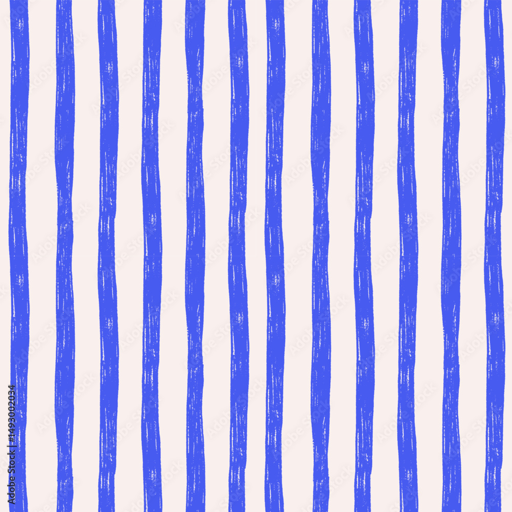 Poster pencil hatching stripes seamless pattern. wide rough edge ink lines print. cozy summer repeated vert