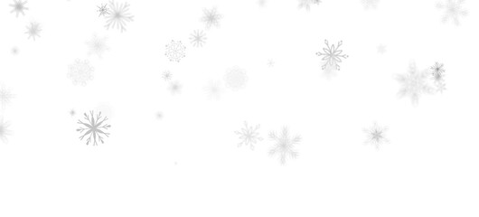 Snowflake Symphony: Magnificent 3D Illustration Showcasing Falling Holiday Snowflakes in Harmony