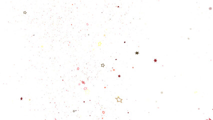 Twinkling Yuletide Skies: Breathtaking 3D Illustration of Falling Christmas Starlights