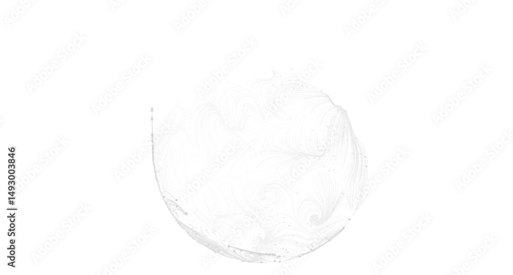Poster Clean, abstract image of a water splash, perfect for backgrounds or design elements.