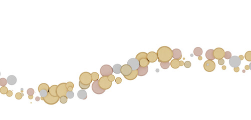 Euphoric Eruption: Magnificent 3D Illustration Showcasing Bursting gold Confetti