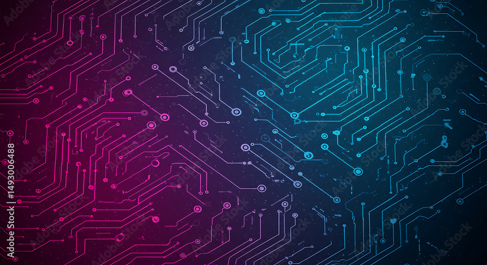 Poster abstract circuit board background high-resolution digital image of interconnected electronic compone