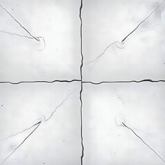 White Concrete Wall: Minimalist Texture with Subtle Cracks