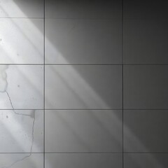 White Concrete Wall: Minimalist Texture with Subtle Cracks