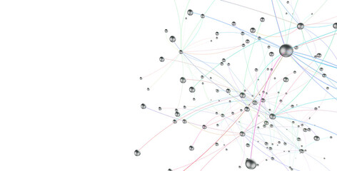 abstract futuristic network on background illustration