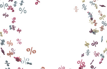 sale digital percent in transparent