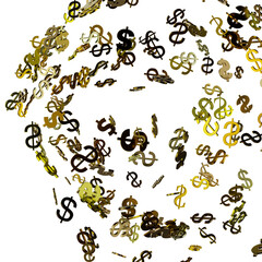 dollar symbol, 3d render illustration