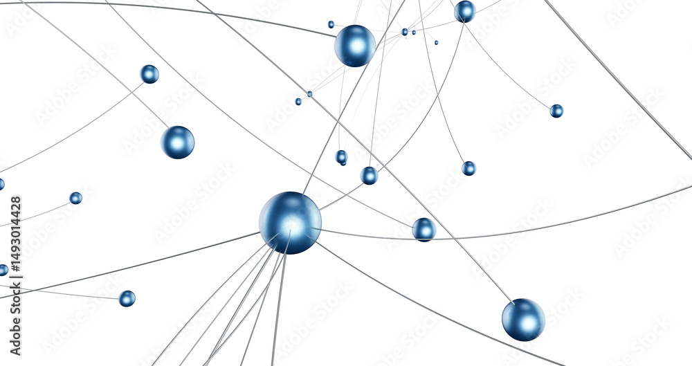 Aufkleber The structure of the network connection of points and lines. Data technology.