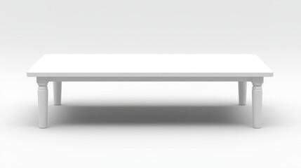 White coffee table centerpiece minimalist modern design for living room sleek