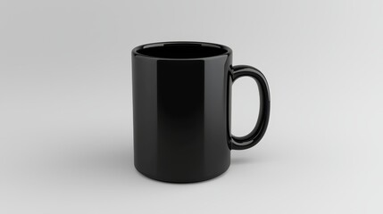 Sleek black mug your perfect companion for coffee tea and more enhance