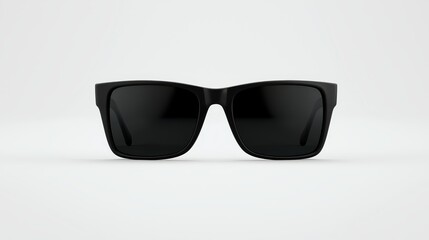 Stylish black sunglasses with flat frame design for enhanced uv protection and modern style