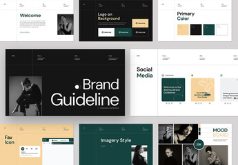 Modern and Clean Brand Identity Guidelines Layout