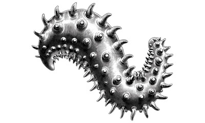 Hand-drawn sea cucumber engraving, vintage marine invertebrate illustration, monochrome ocean life sketch, rare sea creature art, trendy old engraving style, natural history illustration,