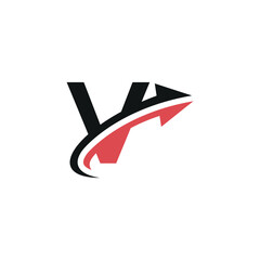 Creative V Initial Logo with Dynamic Arrow, Vector Identity for Fast-Growing Companies.