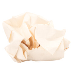 Obraz premium paper ball isolated on white background