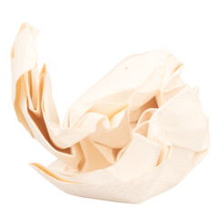 paper ball isolated on white background