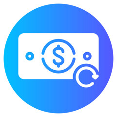 return gradient icon