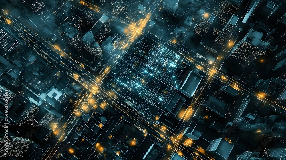 Poster smart roads and buildings interconnected in a data-driven grid