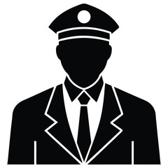 security guard element isolated bank security guard on white background