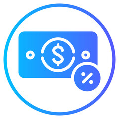percentage gradient icon